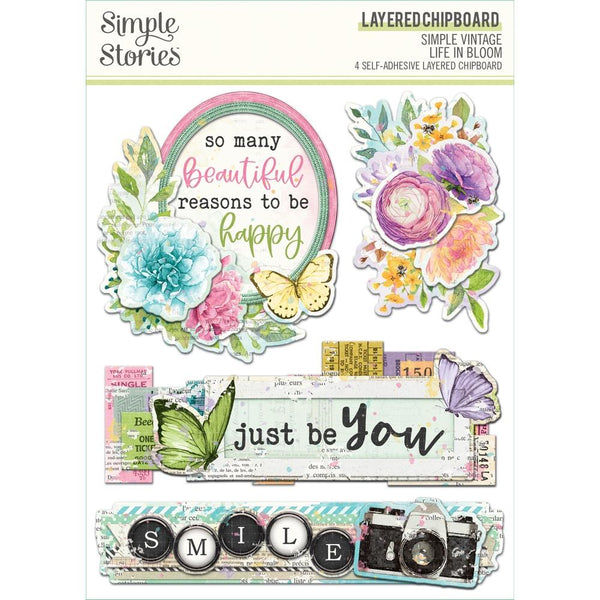 Simple Stories - Simple Vintage Life In Bloom - Layered Stickers