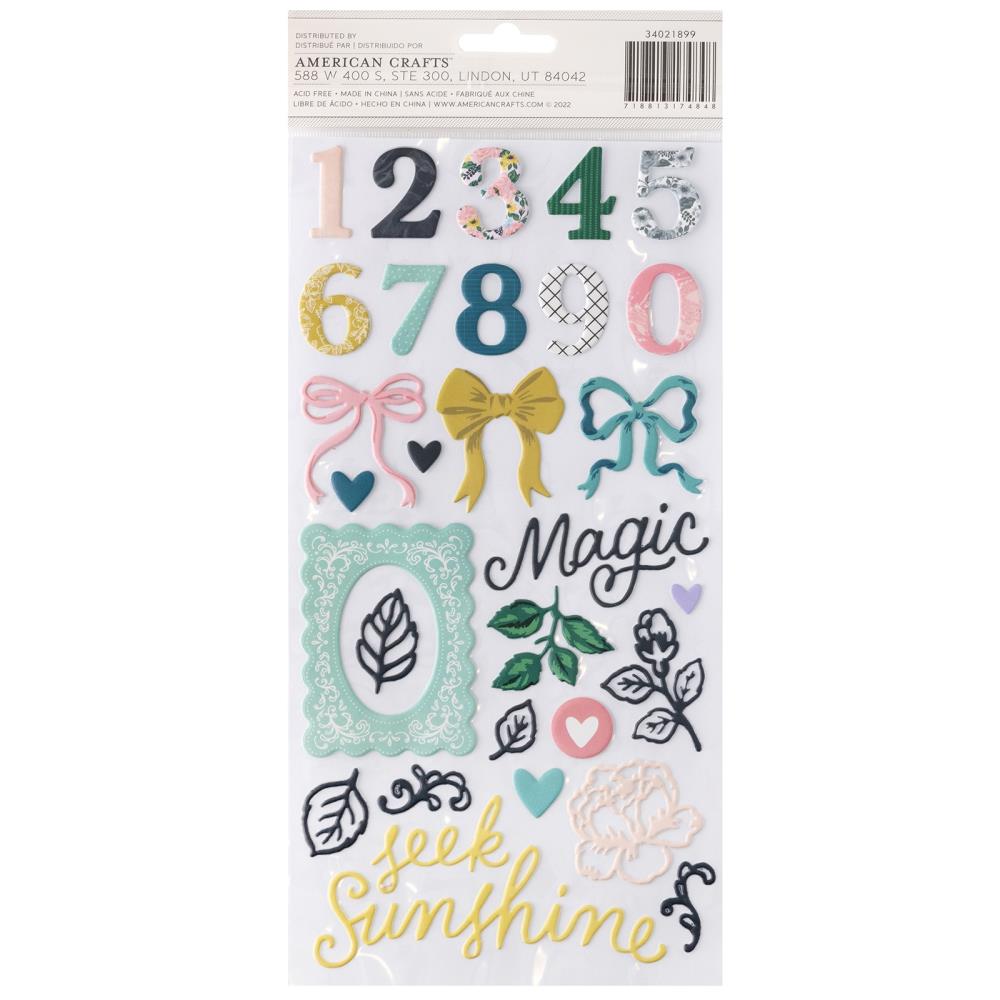 Maggie Holmes - Woodland Grove - Thickers Stickers - Dream Chaser Phrase/Puffy