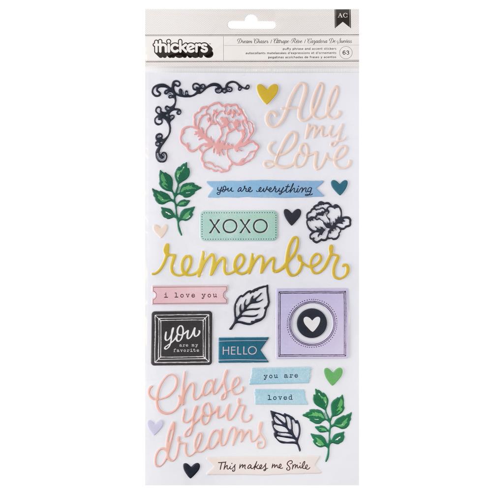 Maggie Holmes - Woodland Grove - Thickers Stickers - Dream Chaser Phrase/Puffy
