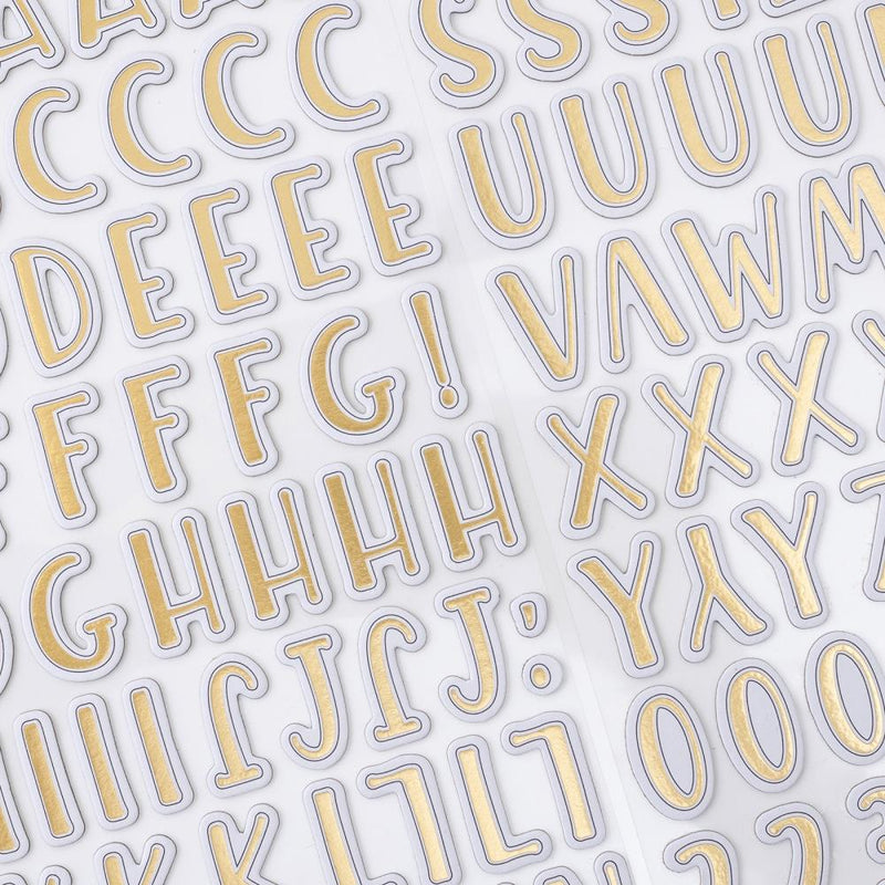 Vicki Boutin - Where To Next - Thickers Stickers - Alpha With Gold Foil