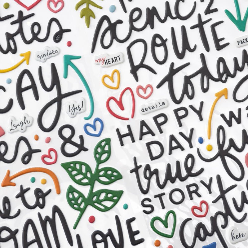 Vicki Boutin - Where To Next - Thickers Stickers - Travel Notes Phrase