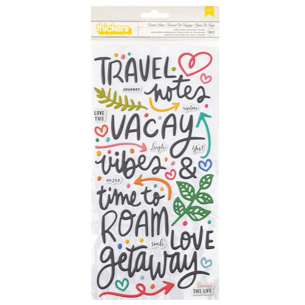 Vicki Boutin - Where To Next - Thickers Stickers - Travel Notes Phrase