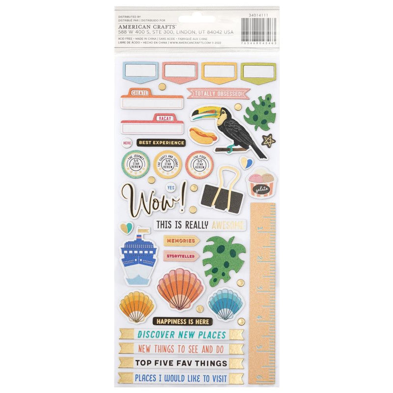 Vicki Boutin - Where To Next - Thickers Stickers - Happy Life Phrase