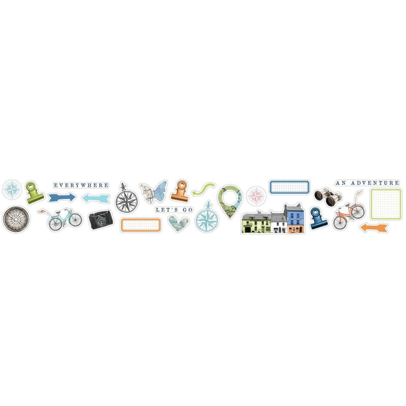 49 And Market - Vintage Artistry Everywhere - Washi Sticker Roll
