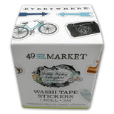 49 And Market - Vintage Artistry Everywhere - Washi Sticker Roll
