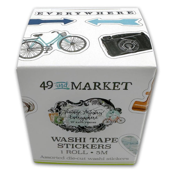49 And Market - Vintage Artistry Everywhere - Washi Sticker Roll