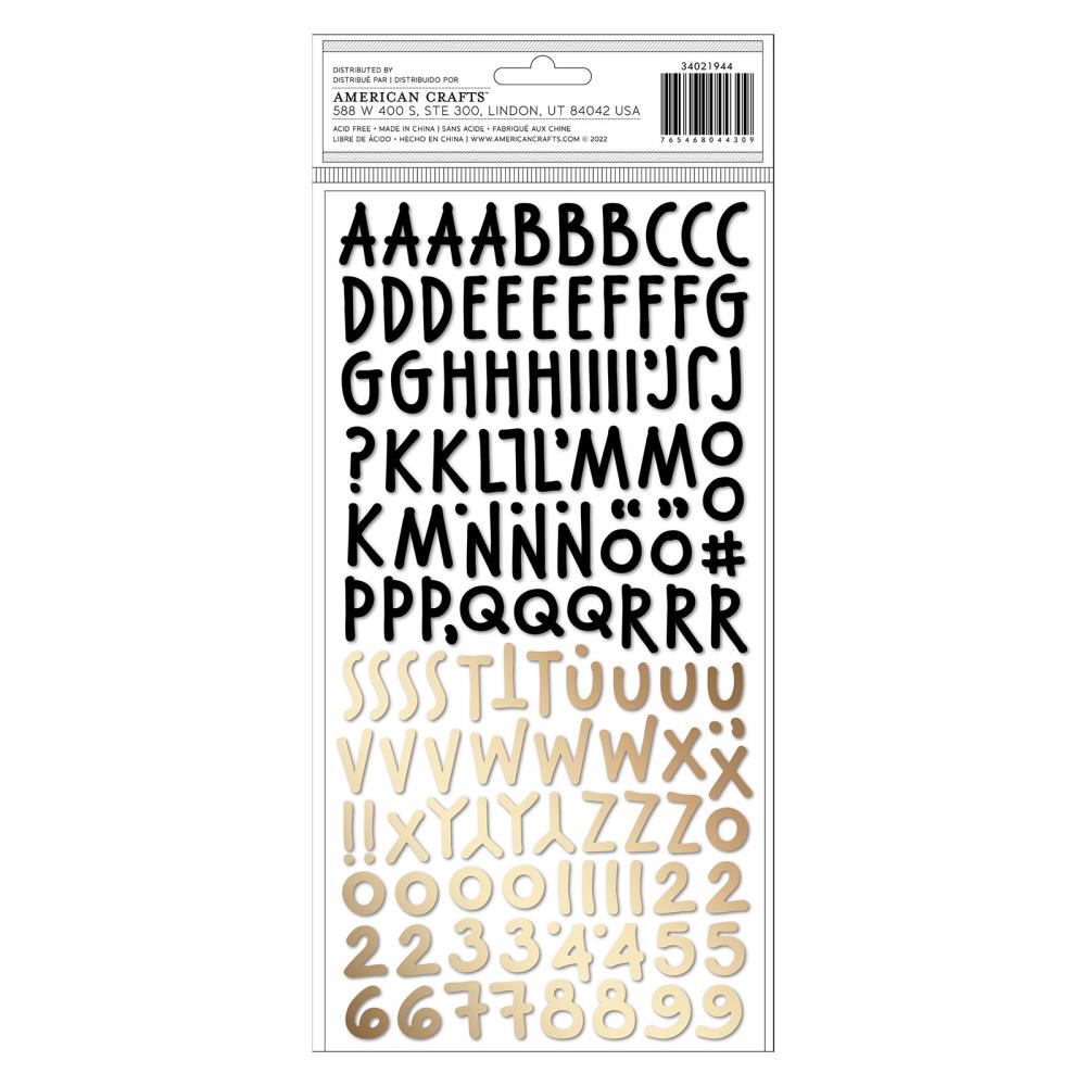 Vicki Boutin - Peppermint Kisses - Thickers Stickers - Alpha With Gold Foil