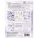 49 And Market - Color Swatch: Lavender - Rub-Ons 6"X8"