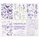 49 And Market - Color Swatch: Lavender - Rub-Ons 6"X8"