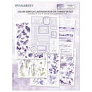 49 And Market - Color Swatch: Lavender - Rub-Ons 6"X8"