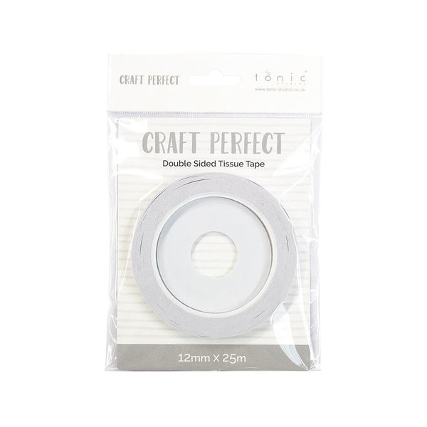 Craft Perfect - Double-Sided Tissue Tape - Clear - 12mm x 25m