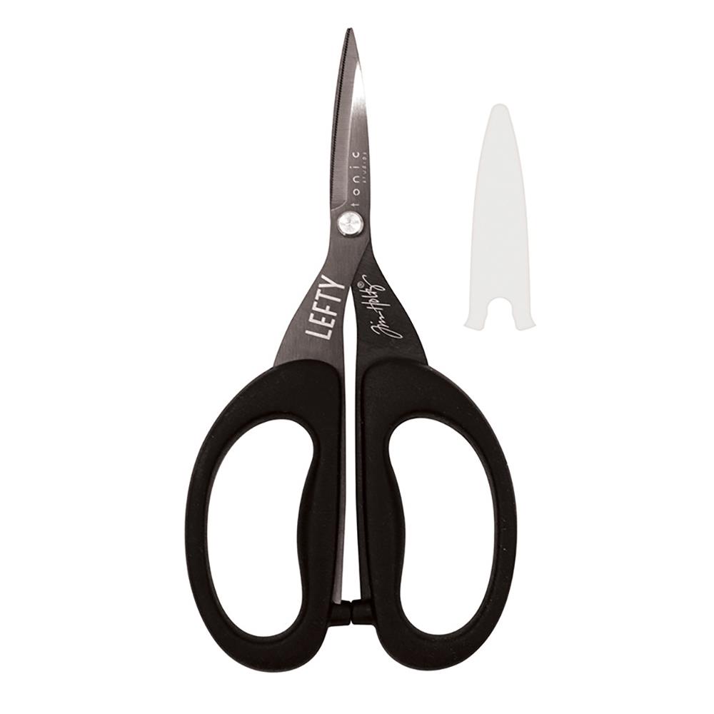 Tim Holtz - Non-Stick Titanium Micro Serrated Mini Snips 5" - Left-Handed