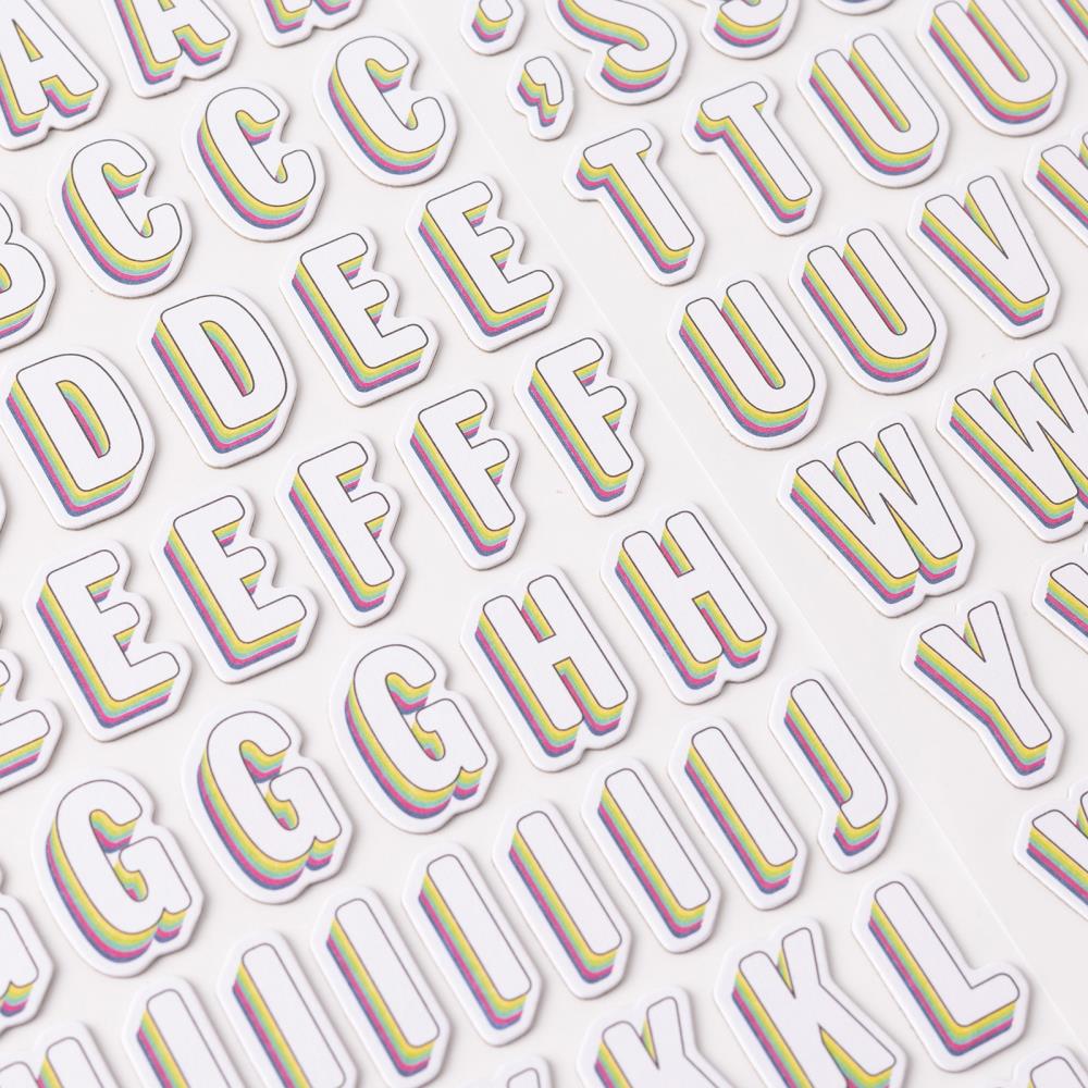 Vicki Boutin - Sweet Rush - Thickers Stickers - Alpha - Chipboard