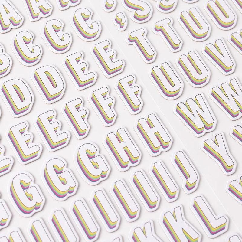 Vicki Boutin - Sweet Rush - Thickers Stickers - Alpha - Chipboard