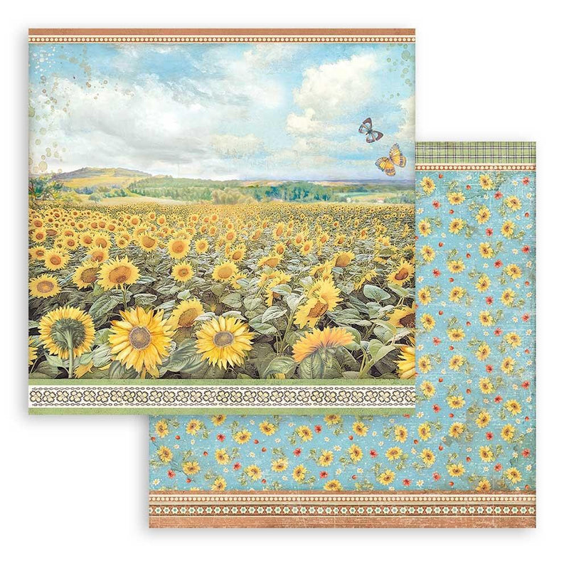 Stamperia - Sunflower Art - Double-Sided Paper Pad 12"X12" 10/Pkg