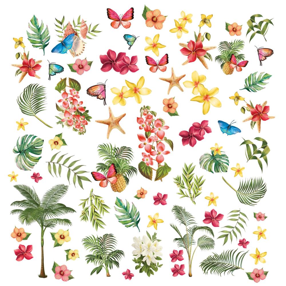 49 And Market - Vintage Aristry Sunburst - Laser Cut Outs - Tropical Foliage
