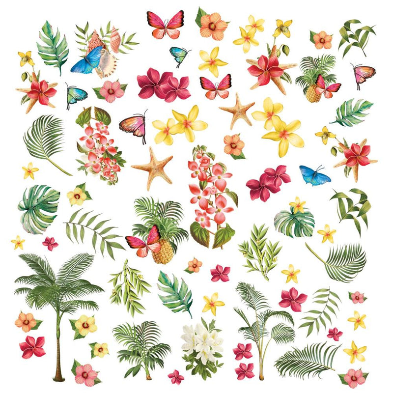 49 And Market - Vintage Aristry Sunburst - Laser Cut Outs - Tropical Foliage
