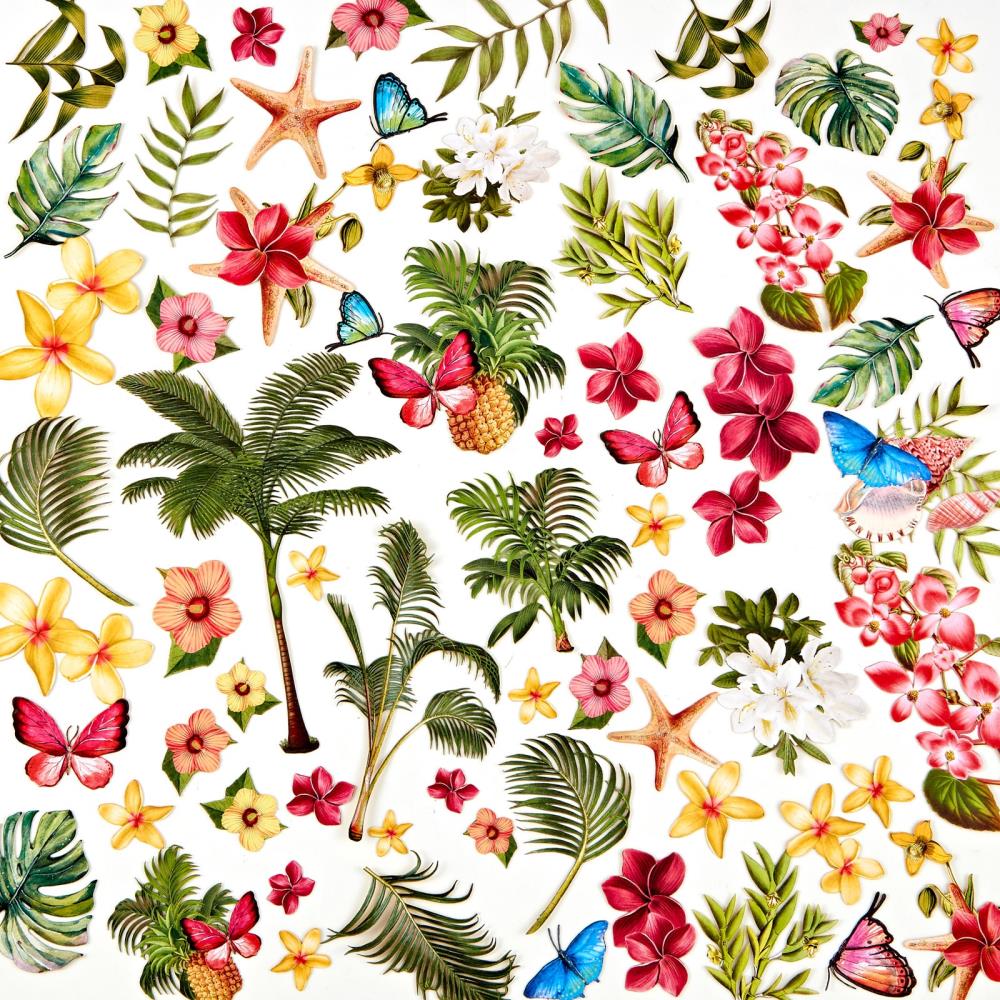49 And Market - Vintage Aristry Sunburst - Laser Cut Outs - Tropical Foliage