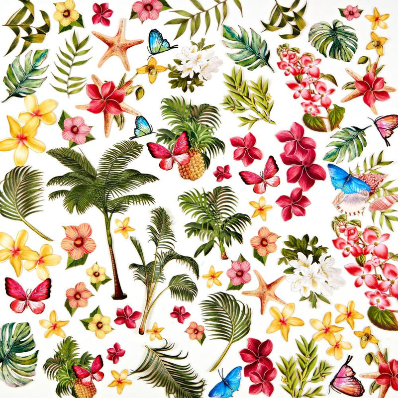 49 And Market - Vintage Aristry Sunburst - Laser Cut Outs - Tropical Foliage