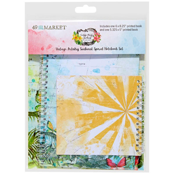 49 And Market - Vintage Aristry Sunburst - Spiral Notebook Set