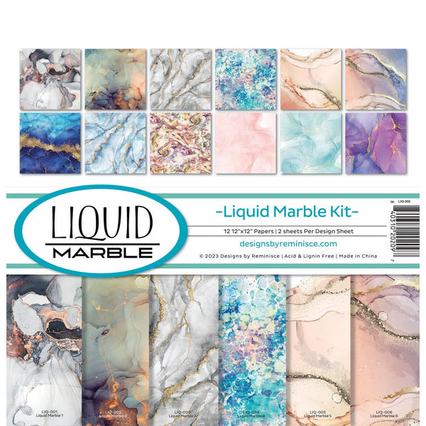 Reminisce - Collection Kit 12"X12" - Liquid Marble