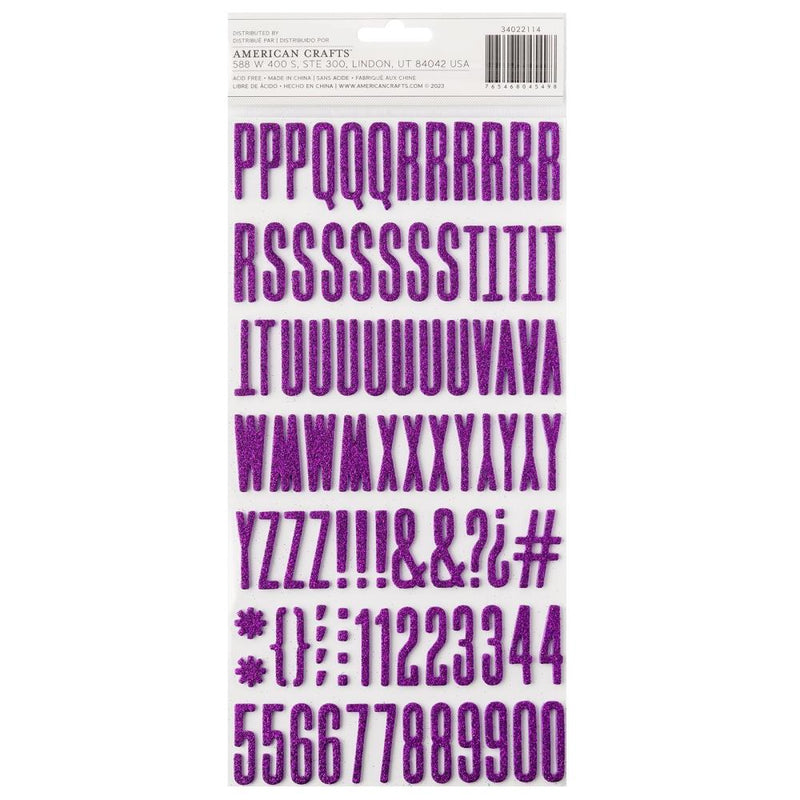 Shimelle - Main Character Energy - Thickers Stickers - Alpha Purple Glitter
