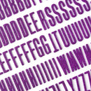 Shimelle - Main Character Energy - Thickers Stickers - Alpha Purple Glitter