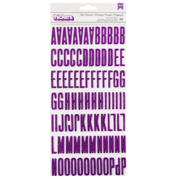 Shimelle - Main Character Energy - Thickers Stickers - Alpha Purple Glitter