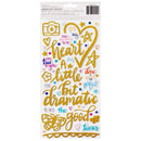 Shimelle - Main Character Energy - Thickers Stickers - Phrase Gold Glitter