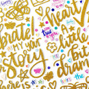 Shimelle - Main Character Energy - Thickers Stickers - Phrase Gold Glitter
