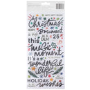 Vicki Boutin - Peppermint Kisses - Thickers Stickers - Ho Ho Ho Phrase - Puffy