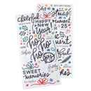 Vicki Boutin - Peppermint Kisses - Thickers Stickers - Ho Ho Ho Phrase - Puffy