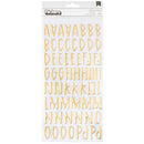 American Crafts - Farmstead Harvest - Thickers Stickers - Alpha - Gold Foil Puffy