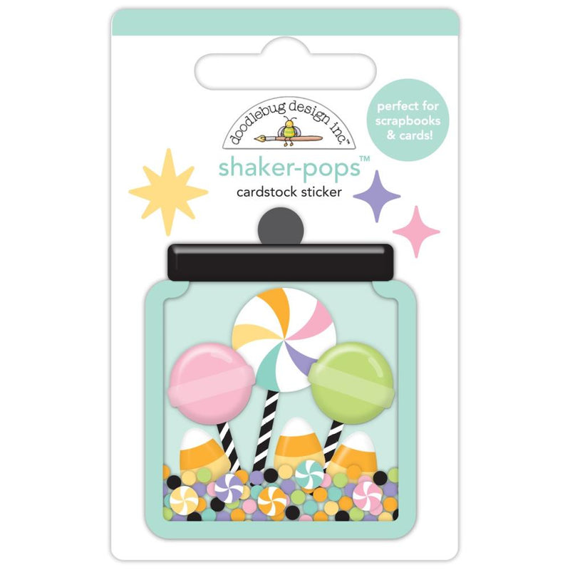 Doodlebug - Sweet & Spooky - Shaker-Pops 3D Stickers - Sweet Treats