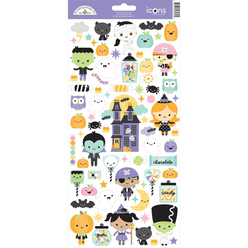 Doodlebug - Sweet & Spooky - Cardstock Stickers 5.875"X13"