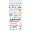 Pebbles - All The Cake - Thickers Stickers - Phrases With Gold Foil