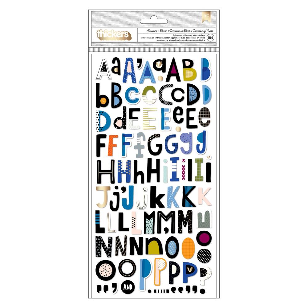 Vicki Boutin - Discover + Create - Thickers Stickers - Alpha