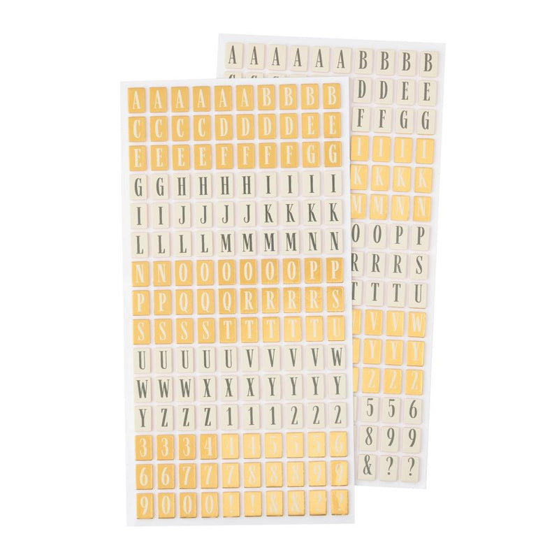 Crate Paper - Moonlight Magic - Thickers Stickers - Inspired - Alpha - Gold Foil