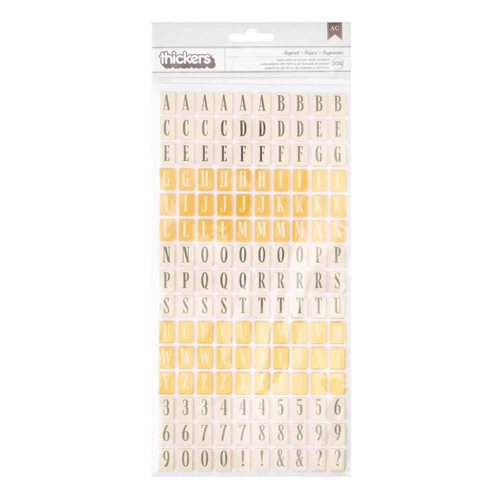 Crate Paper - Moonlight Magic - Thickers Stickers - Inspired - Alpha - Gold Foil