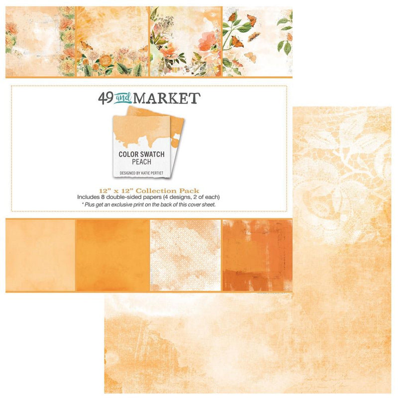 49 And Market - Color Swatch: Peach - Collection Pack 12"X12"