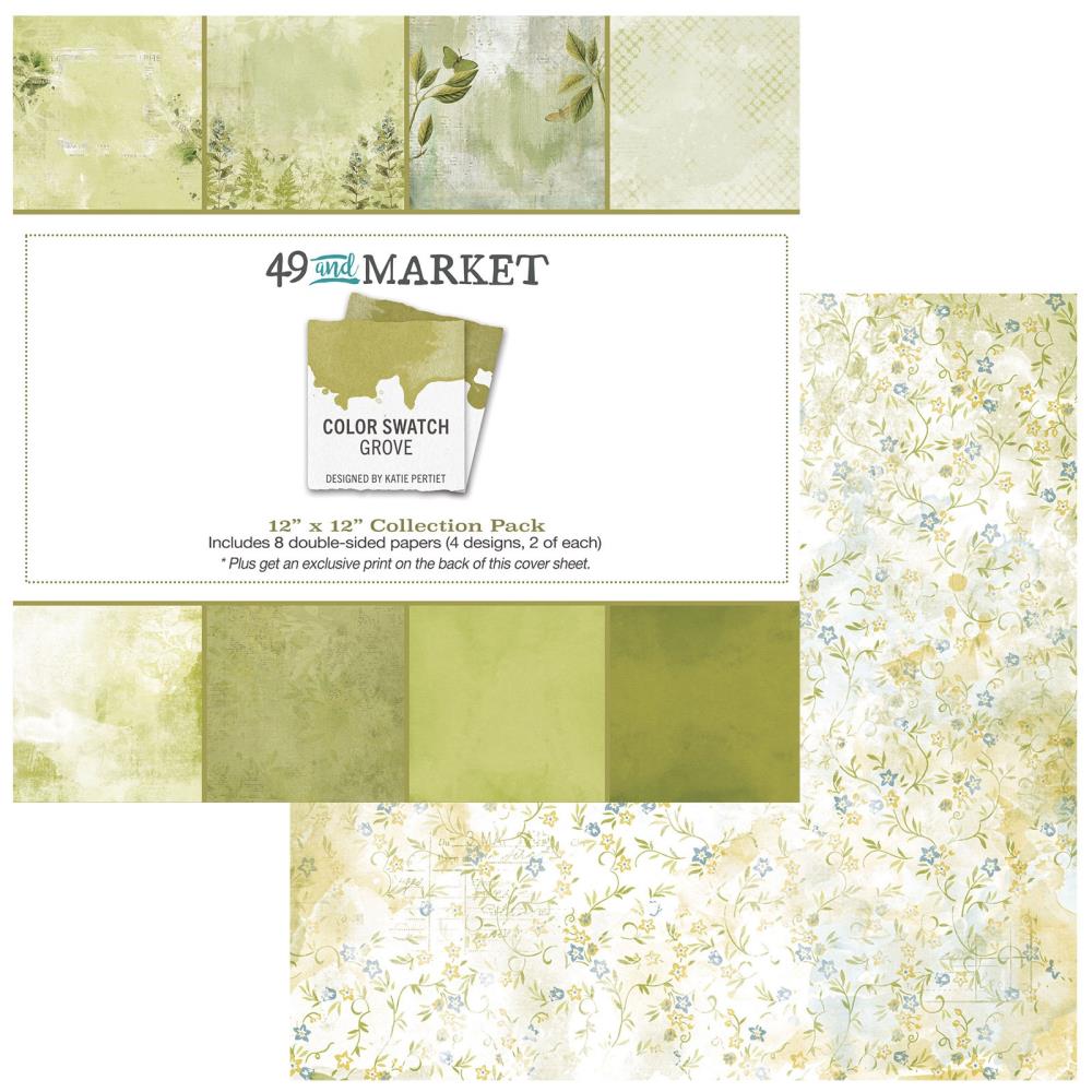 49 And Market - Color Swatch: Grove - Collection Pack 12"X12"