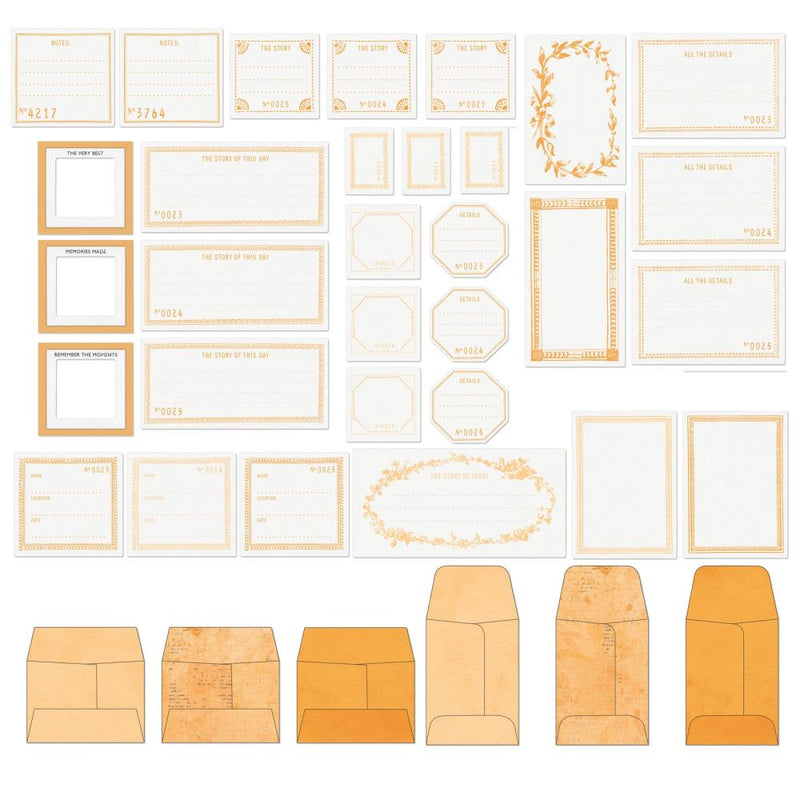 49 And Market - Color Swatch: Peach - Envelope Bits