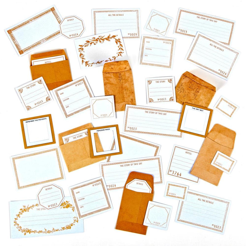 49 And Market - Color Swatch: Peach - Envelope Bits