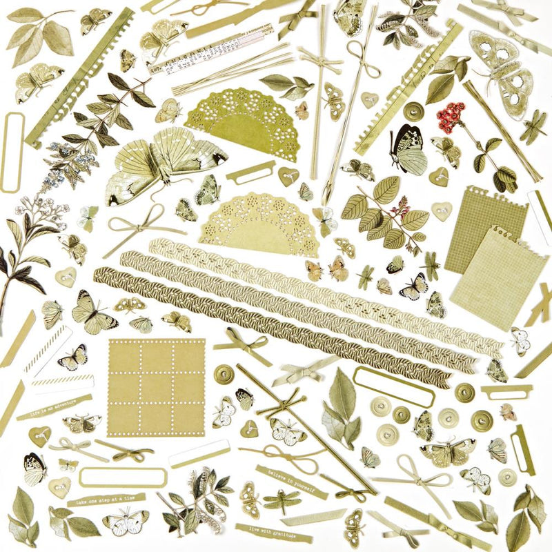 49 And Market - Color Swatch: Grove - Laser Cut Outs Elements