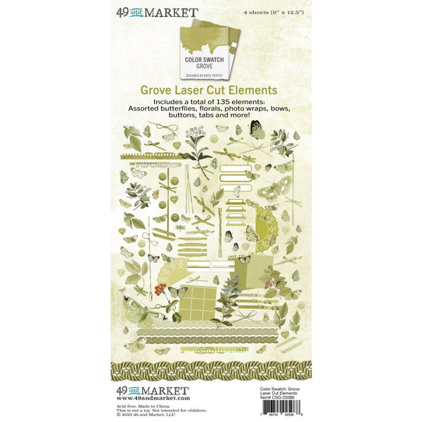 49 And Market - Color Swatch: Grove - Laser Cut Outs Elements