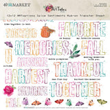 49 And Market - ARToptions Spice - Rub-Ons 12"X12" 1/Pkg - Sentiments