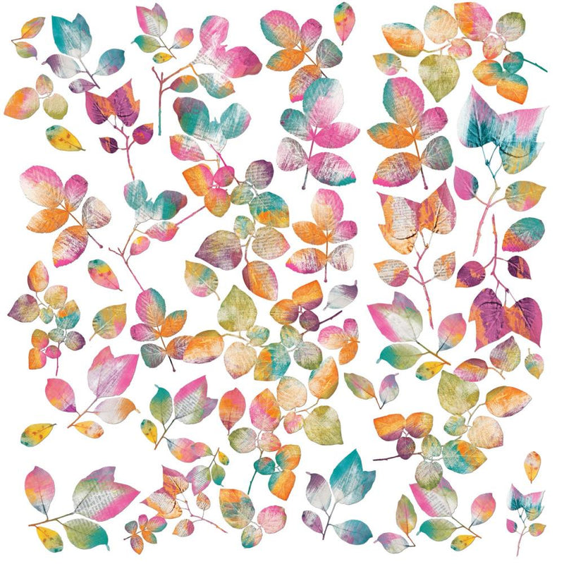 49 And Market - ARToptions Spice - Laser Cut Outs - Mixed Media Leaves