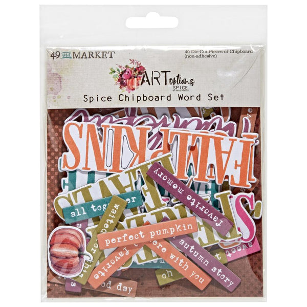 49 And Market - ARToptions Spice - Chipboard Word Set