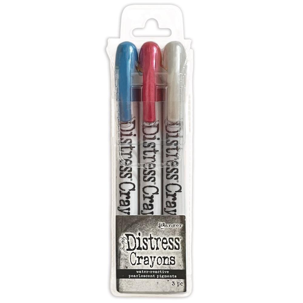 Tim Holtz - Distress Pearlescent Crayon - Holiday Set #5