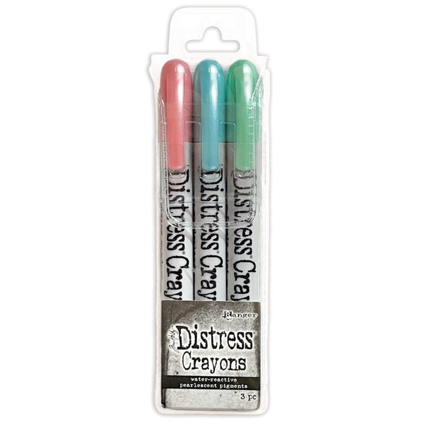 Tim Holtz - Distress Pearlescent Crayon - Holiday Set #6